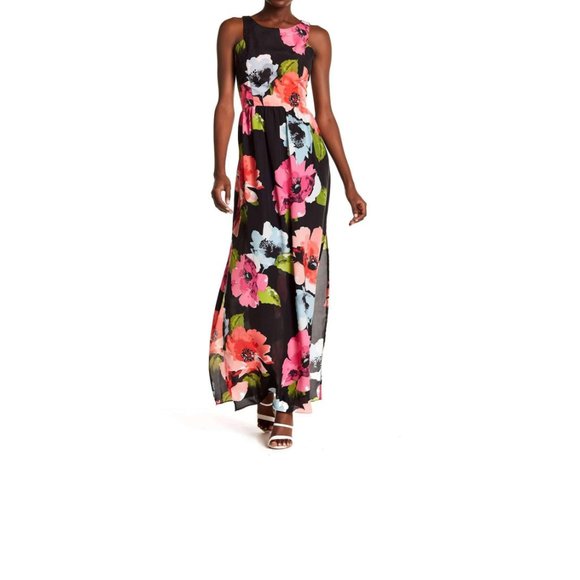 Vince Camuto Dresses & Skirts - Vince Camuto - Floral Side Slit Maxi Dress 8